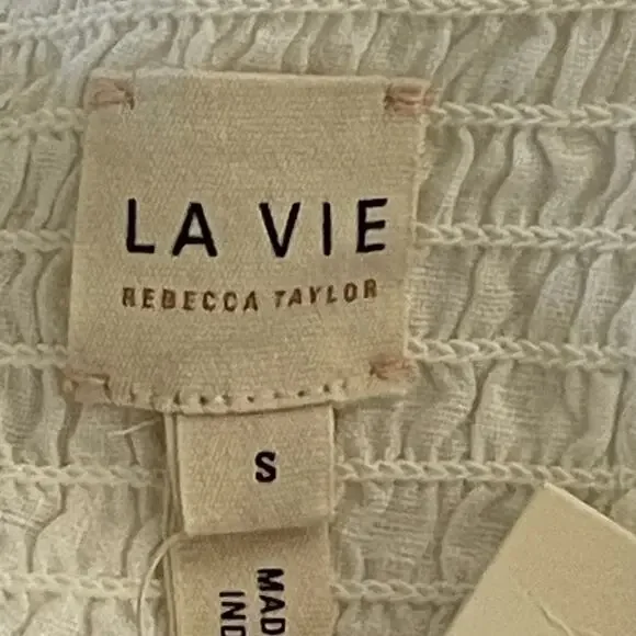 NEW La Vie Rebecca Taylor White Linen Short‎ Playsuit Romper